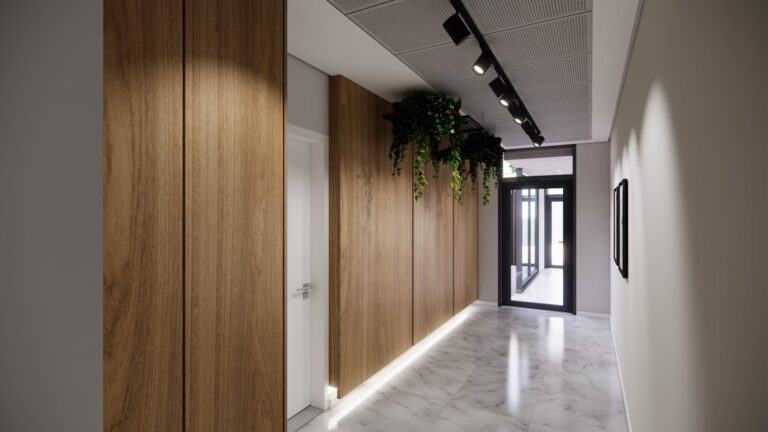 Perspectiva ilustrada do corredor 2